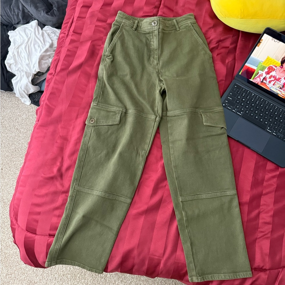 Aritzia/Wilfred Free Olive Green Cargo Utility Pants